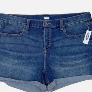NWT: old navy Mid-Rise Cuffed Jean Shorts For Women - 3-Inch Inseam